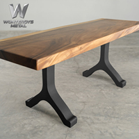 Pieds de table en fonte de style européen moderne, base en métal artistique pour la décoration intérieure des villas et des hôtels