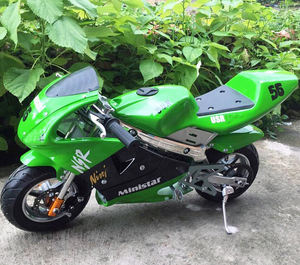 HAYA Super Mini Pocket Bike 49cc 2 temps Moteur refroidi par <span class=keywords><strong>air</strong></span> Vitesse maximale 40-60 km/h Capacité de carburant 2L - Product Image 3