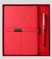 Ensemble cadeau de papeterie d'entreprise 2 en 1, bloc-notes et stylo, ensemble cadeau personnalisé avec logo de bureau pour cadeaux promotionnels