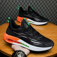 Chaussures décontractées pour hommes, nouvelle collection, en maille respirante, à lacets, semelle épaisse, rehaussantes, baskets de course tendance, tige souple