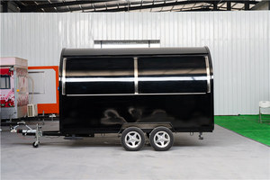 Outdoor Mobile Trailer Fully Equipped Mobile Kitchen Taco Coffee Street Food Truck Double Axles Round Shape Customized Cart - Product Image 6