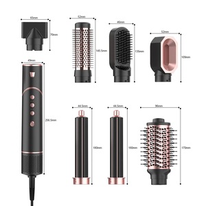 Cepillo multifuncional <span class=keywords><strong>5</strong></span> <span class=keywords><strong>en</strong></span> <span class=keywords><strong>1</strong></span> Secador de pelo Rizador Cepillo de aire caliente de soplado profesional Envolturas para el cabello Curling <span class=keywords><strong>Styler</strong></span> - Product Image 6