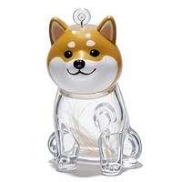 Boîte de rangement transparente pour poils d'animaux de compagnie, porte-clés pour chien, capsule souvenir, pendentif décoratif pour propriétaires d'animaux
