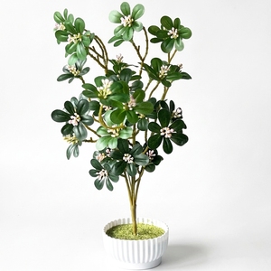 Planta Artificial de Schefflera Estilo Nórdico, Camelia Artificial para Decoración del Hogar y Bodas, Hojas para Fotografía, Schefflera Artificial Individual Fresca - Product Image 1