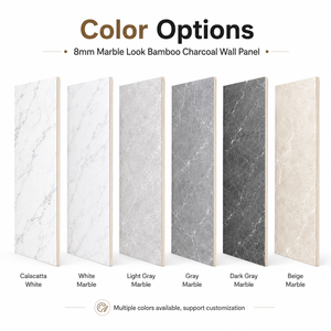 Paneles de Pared de Chapa de Madera con Cristal de Carbono y Protección UV, Revestimiento para TV con Aspecto de Mármol, Losas de Piedra <span class=keywords><strong>Pandora</strong></span>, Paneles de Pared de Piedra de Carbono, Estilo Chino, Resistentes al Fuego - Product Image 6