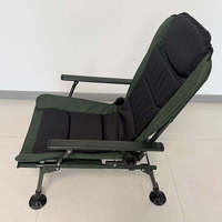 Chaise de camping confortable et durable en tissu Oxford en fer, pliable et portable pour la pêche, la plage, le jardin