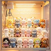 Lot en gros de jouets en peluche mixtes pour machines à griffes, animaux en peluche doux, mini peluches en gros