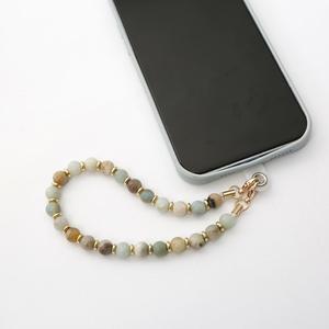 สายคล้องโทรศัพท์มือถือประดับลูกปัดพลอยธรรมชาติทำด้วยมือมีสายคล้องข้อมือสำหรับผู้หญิงเด็กผู้หญิง - Product Image 1