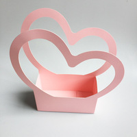 Sac à fleurs Unique en papier avec poignée, pour la saint-valentin, sac en carton, boîte à fleurs pour cadeau, vente en gros