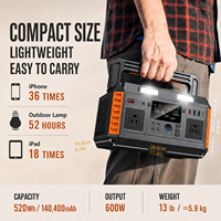 Station d'alimentation portable à panneau solaire pour voiture, batterie lithium-ion, onde sinusoïdale pure, MPPT, charge sans fil, écran LED, Type-C, pour camping extérieur et situations d'urgence
