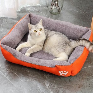 ที่นอนแมวกำมะหยี่สีลูกกวาดแบบขายส่ง ทำจากใยฝ้าย PP ซักได้ ที่นอนสัตว์เลี้ยง ที่นอนสุนัข - Product Image 5