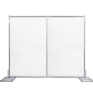 L'alta qualità ha galvanizzato 6x12 pannelli temporanei del recinto di collegamento a catena acciaio/metallo/PVC/struttura di legno di tecnica del reticolato
