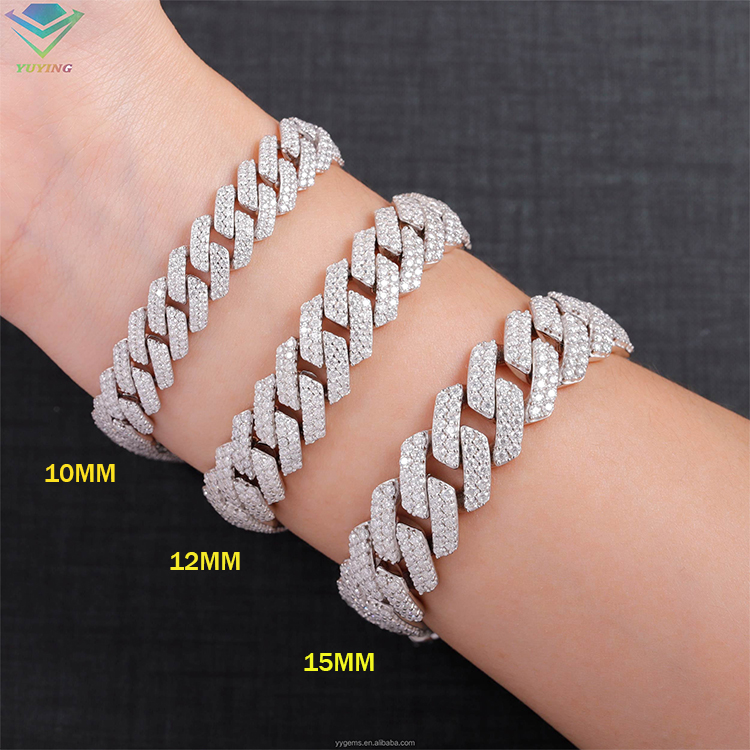 Bracelet Moissanite 15 mm (S925)