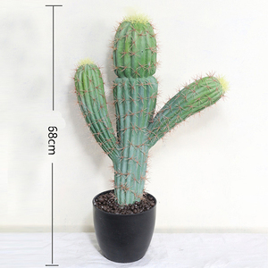 I186 <span class=keywords><strong>Cactus</strong></span> <span class=keywords><strong>Sans</strong></span> Pot Noir Nordique Plante Verte Artificielle Intérieur Salon Fenêtre Décoration - Product Image 5