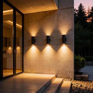 Applique murale double tête en aluminium, éclairage haut et bas, étanche IP65 pour extérieur, hôtel, patio, allée, escalier - Product Image 1