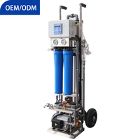 Sistem filtrasi RO Osmosis terbalik portabel, komponen inti pompa cuci mobil pembersih Panel surya kaca jendela bebas debu