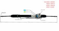 Crémaillère de direction assistée hydraulique Avitaer 49001-8H900 49001-ES60C pour Nissan X-Trail T30 2001-2007 LHD