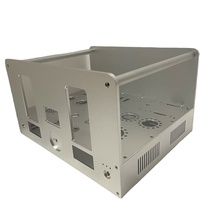 Boîtier audio personnalisé d'usinage CNC Amplificateur à tube Châssis Boîtier de commande d'alimentation Boîtier d'instrument électronique Coque en alliage d'aluminium