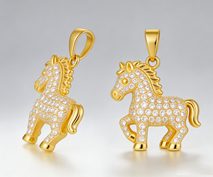 Collar de cadena de lujo clásico con diamantes CVD cultivados en laboratorio, chapado en oro de 14K sobre plata, con certificación IGI/HPHT, regalo de compromiso, estilo suéter, chino. - Product Image 2