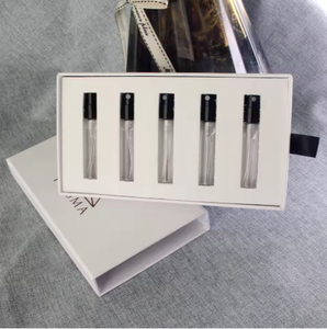 Sample <strong>Perfume</strong> Tester Vial Spray <strong>Bottle</strong> <strong>1.5ml</strong> 2ml French Snap on Crimp Pump Atomizer Glass Parfum <strong>Bottle</strong> With Logo and Box - Product Image 5