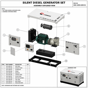 เครื่องกำเนิดไฟฟ้าดีเซล Cummins 100KW 125KVA ระบายความร้อนด้วยน้ำ 3 เฟส พร้อมใบรับรอง EAC EPA CE SONCAP UKCA  แบบเงียบ - Product Image 5