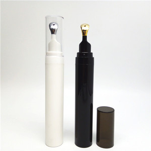 Cao Cấp Nhựa <span class=keywords><strong>8Ml</strong></span> 20Ml Eye Gel Cream Container Phẳng Applicator Không Có Không Khí Eye Cream Chai Với Kim Loại Tip Head - Product Image 2