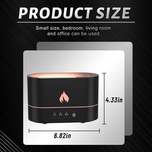 Difusor de Aroma Eléctrico con Diseño Minimalista, Llama 3D, Portátil, Humidificador con Vapor Cálido, Función de Desinfección, USB - Product Image 5