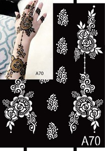 Reusable Henna <strong>Tattoo</strong> Stencils Kit 9 Sheets of Mehendi Stencils for Hands Forearm DIY Indian <strong>Temp</strong> <strong>Tattoos</strong> for Women Girls - Product Image 6