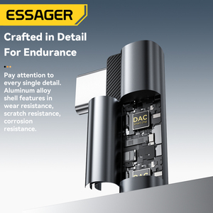 ESSAGER ES-OTG27 L Forme Angle de Courbure <span class=keywords><strong>Usb</strong></span> C Audio <span class=keywords><strong>Jack</strong></span> Aux Casque Otg <span class=keywords><strong>Adaptateur</strong></span> Mâle Type C à 3.5mm Audio <span class=keywords><strong>Adaptateur</strong></span> Convertisseur - Product Image 4