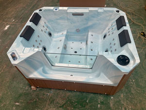 Spa <span class=keywords><strong>extérieur</strong></span> Offre Spéciale Jacuzzier avec piscine de massage à la mode en verre transparent pour <span class=keywords><strong>4</strong></span> <span class=keywords><strong>personnes</strong></span> - Product Image 3