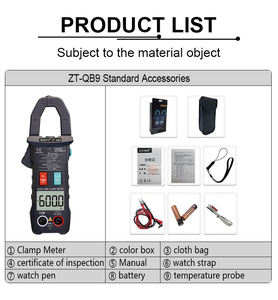 Multímetro Digital de Pinza ZOYI ZT-QB9, 600V - Product Image 6