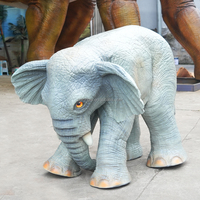 Costume de mascotte d'éléphant bébé animatronique interactif pour parades de parcs et spectacles scéniques pour enfants, accessoires de fête d'anniversaire, à vendre