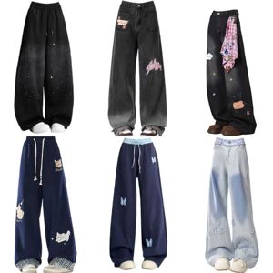 Nuovi <span class=keywords><strong>Jeans</strong></span> da <span class=keywords><strong>Donna</strong></span> Primaverili e Autunnali con Ricami, Stile High Street, Lavati e Resistenti allo Sbiadimento, Traspiranti - Product Image 2