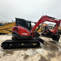 Mini-excavatrice Yanmar VIO80 d'occasion, 8 tonnes, excavatrice sur chenilles compacte, excavatrice hydraulique pour la construction