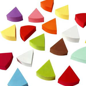 Esponja de Maquillaje de Silicona sin Látex, Portátil, Triangular, en Forma de Abanico, para Base Líquida y Corrector, Uso en Seco y Húmedo - Product Image 5