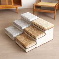 Escabeau pliable léger à 4 marches pour chien, rampe pour chat pour lit et canapé