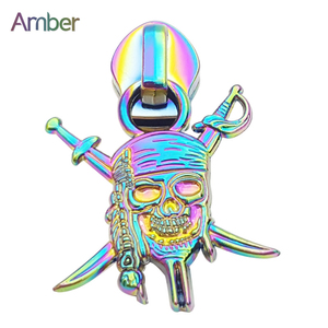 Etiquetas extractoras de cremallera #5 de alta calidad, logotipo de diseño de Hardware, abalorios extractores de bolsas de aleación de Zinc con deslizador - Product Image 5