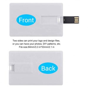 Memoria USB Personalizada con Logotipo, Venta al por Mayor, 1GB 2GB 4GB 8GB 16GB 32GB 64GB 128GB, Pendrive con Formato de Tarjeta de Crédito - Product Image 3