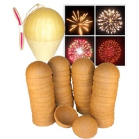 Coquilles en papier jetables écologiques de 2 pouces à effets de scintillement – Composants d'assemblage de feux d'artifice pour mariages et concerts