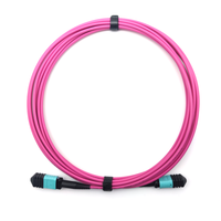 Kabel Patch Fiber Optik Singlemode Multimode OM3 OM4 OM5 8/12/24 Core LSZH MTP MPO APC Male Female 5G