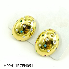 Orecchini di Design triangolare alla moda con motivo floreale perla e diamante per le donne per feste o accessori regalo Casual - Product Image 1