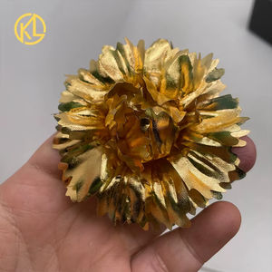 Broche boutonnière en feuille <span class=keywords><strong>d</strong></span>'<span class=keywords><strong>or</strong></span> 24 carats, nouvelle œillet pour les <span class=keywords><strong>parents</strong></span>, grande <span class=keywords><strong>d</strong></span>écoration de mariage, <span class=keywords><strong>cadeau</strong></span> pour la fête des mères - Product Image 4