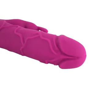 Neonisole sesso toy10frequency doppio motore femminile clitoride vibrante grande realistico g spot dildo coniglio vibratore di riscaldamento per le donne