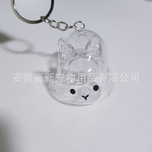 Boîte de rangement transparente en plastique pour poils de <span class=keywords><strong>chiot</strong></span> avec pendentif Westie de dessin animé pour la décoration intérieure de voiture et ornement suspendu - Product Image 2