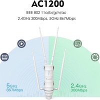 Punto de Acceso Exterior de Doble Banda Wavlink WN572HP3 AC1200, Extensor WiFi Exterior Wavlink WL-WN572HP3 de Alta Potencia 2.4GHz + 5GHz