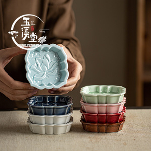 Wu Xi Tang Ceramic Lotus Shape Fruit Plate Porcelain Small Tray For Tea Snacks Wedding Home Offerings - Product Image 2
