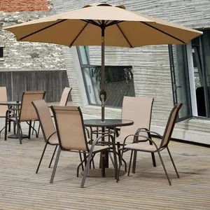 Led light unique wooden patio beach ombrellone commerciale ristoranti outdoor 3x4 11ft 15ft 8ft per eventi all'aperto