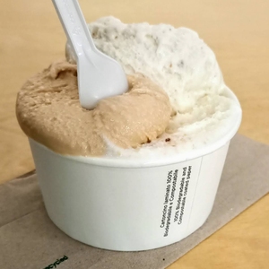 8oz 12oz impermeabile laminazione coperchio a cupola usa e getta rotondi di <span class=keywords><strong>carta</strong></span> bianca per Yogurt Gelato Gelato - Product Image 2