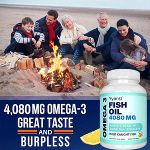 Aceite de pescado omega-3 certificado de marca privada con alto contenido de EPA y DHA para la salud ocular y el apoyo inmunológico, en cápsulas blandas, muestra gratuita. - Product Image 2