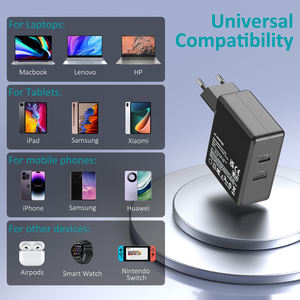 Cargador Rápido USB-C PD de 65W, Nuevo de Fábrica, Cable Tipo C de 12V 24V, Enchufe Estadounidense para Laptop y Teléfono Móvil, Compatible con iPhone - Product Image 4